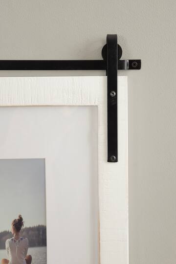 Kate and Laurel 16" x 20" White Cates Wood Picture Frame with 8" x 10" Mat